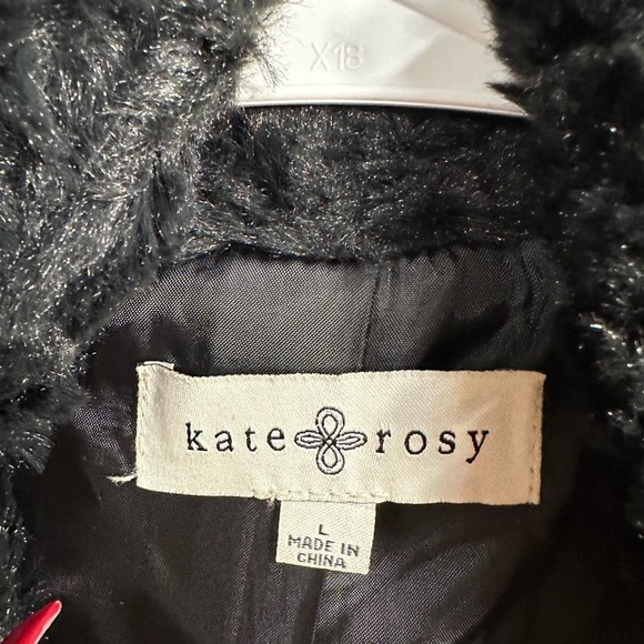 Kate Rosy Soft Elegant Black Textured Blazer - Picture 6 of 6